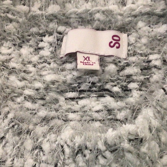SO women’s white/gray long sleeved sweater - Picture 3 of 4